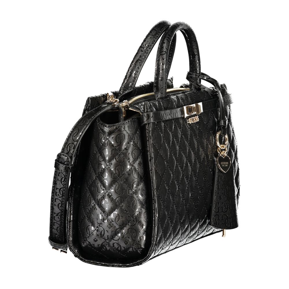 Guess Jeans Black Polyethylene Handbag - Chic & Functional