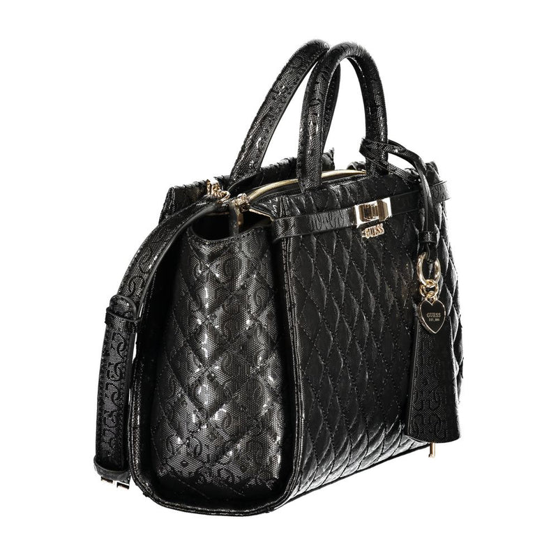Guess Jeans Black Polyethylene Handbag - Chic & Functional