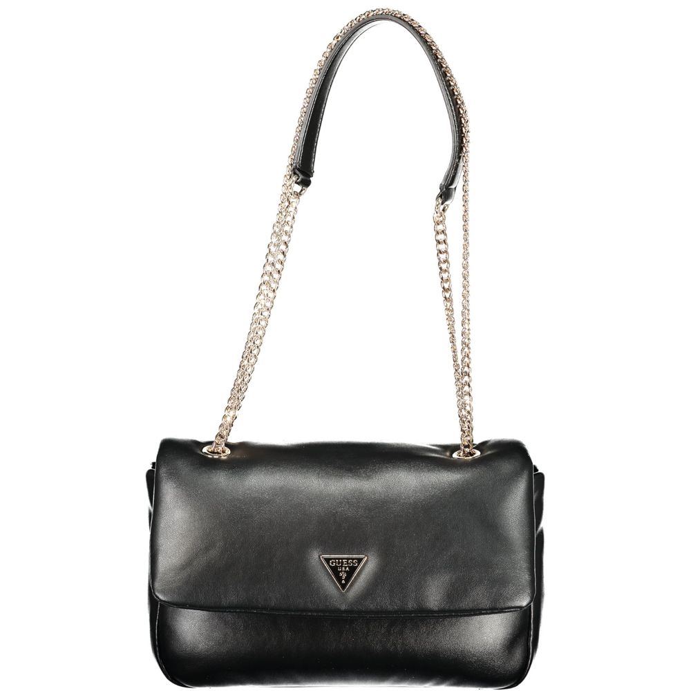 Guess Jeans Black Polyethylene Handbag - Stylish & Durable
