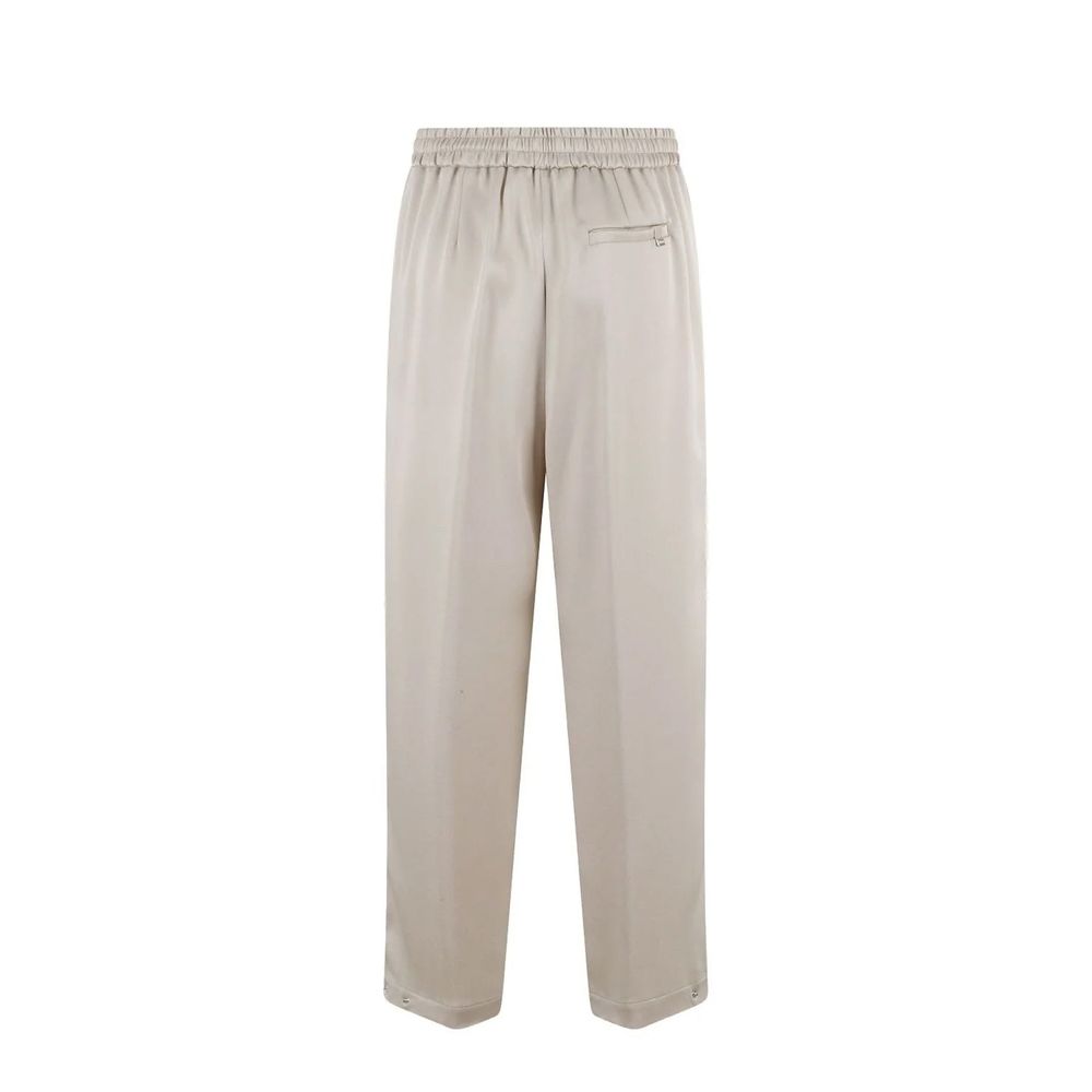 Herno Beige Acetate Casual Pants for Women - Stylish & Versatile