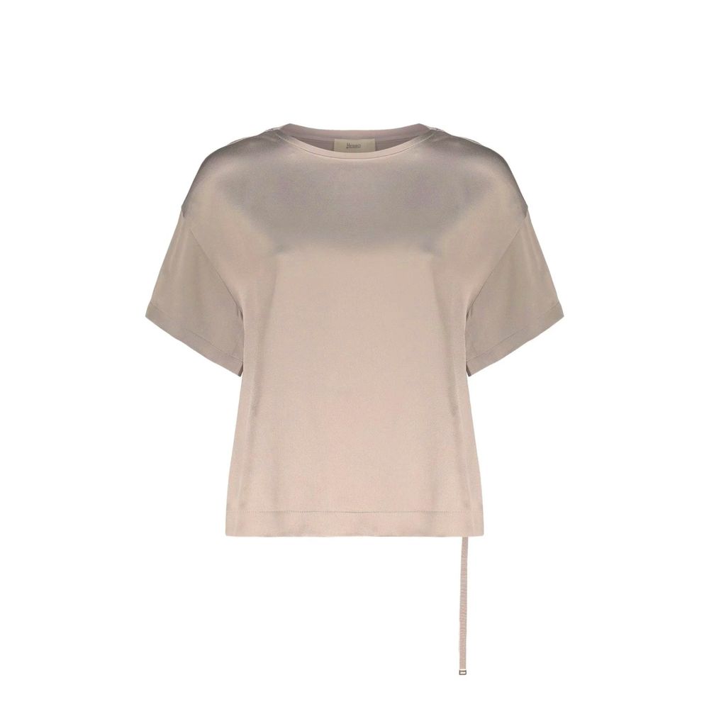 Herno Beige Acetate Blouse for Women - Elegant & Versatile
