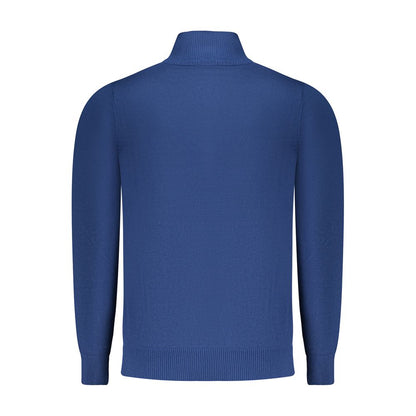 Coveri Moving Blue Viscose Heren Sweater