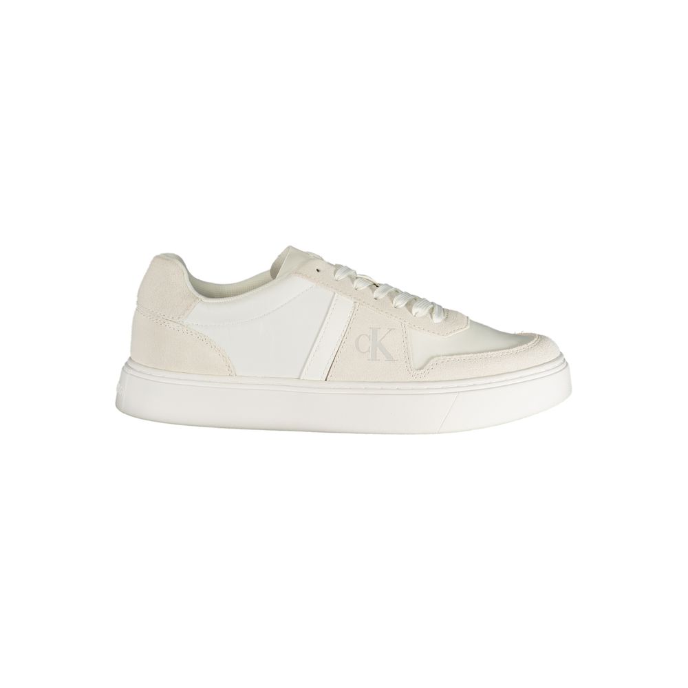 Calvin Klein Bianco Polyester Men's Sneaker - Stylish Comfort