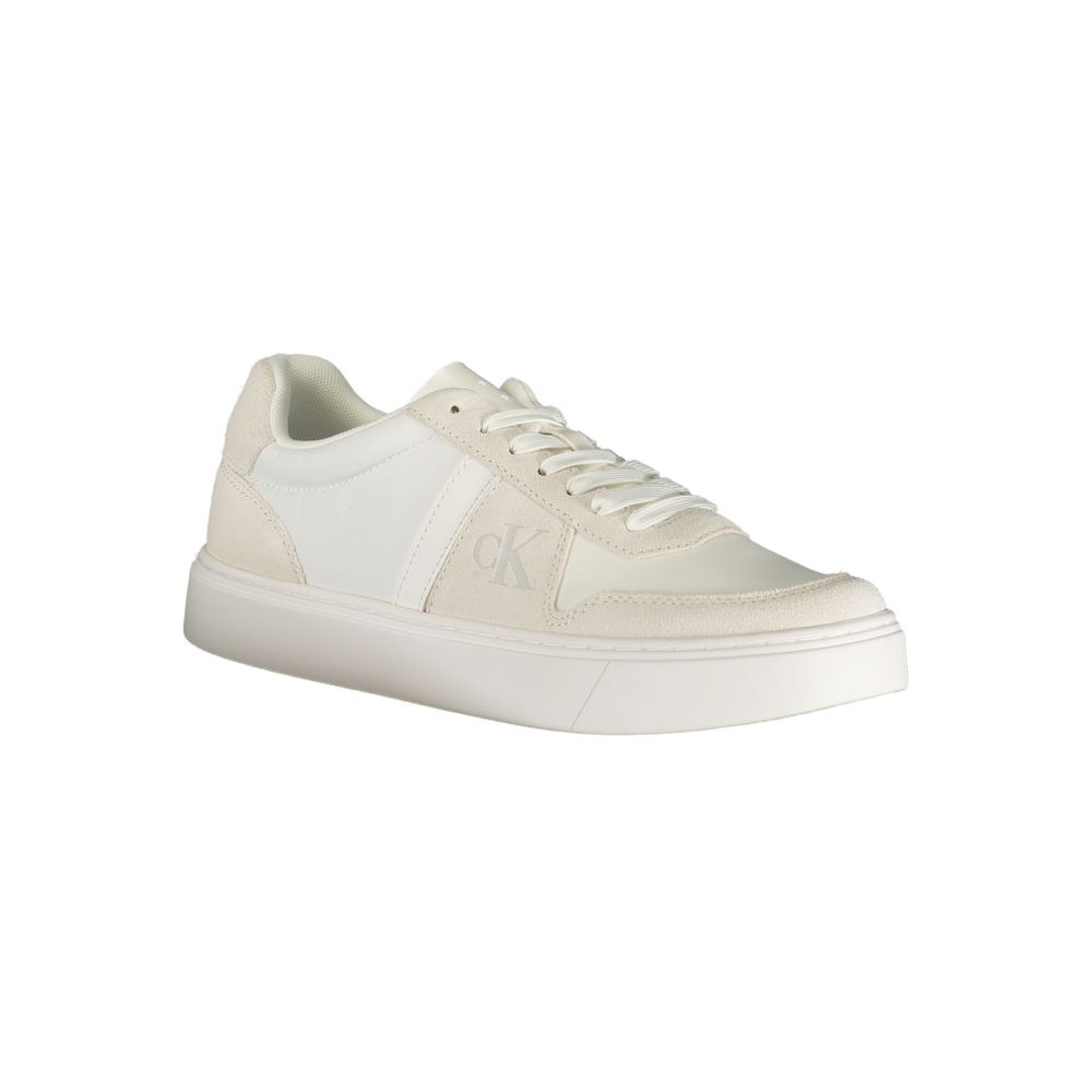 Calvin Klein Bianco Polyester Men's Sneaker - Stylish Comfort