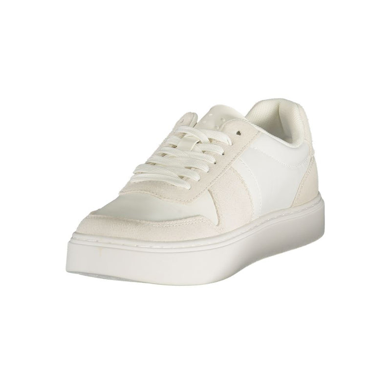 Calvin Klein Bianco Polyester Men's Sneaker - White