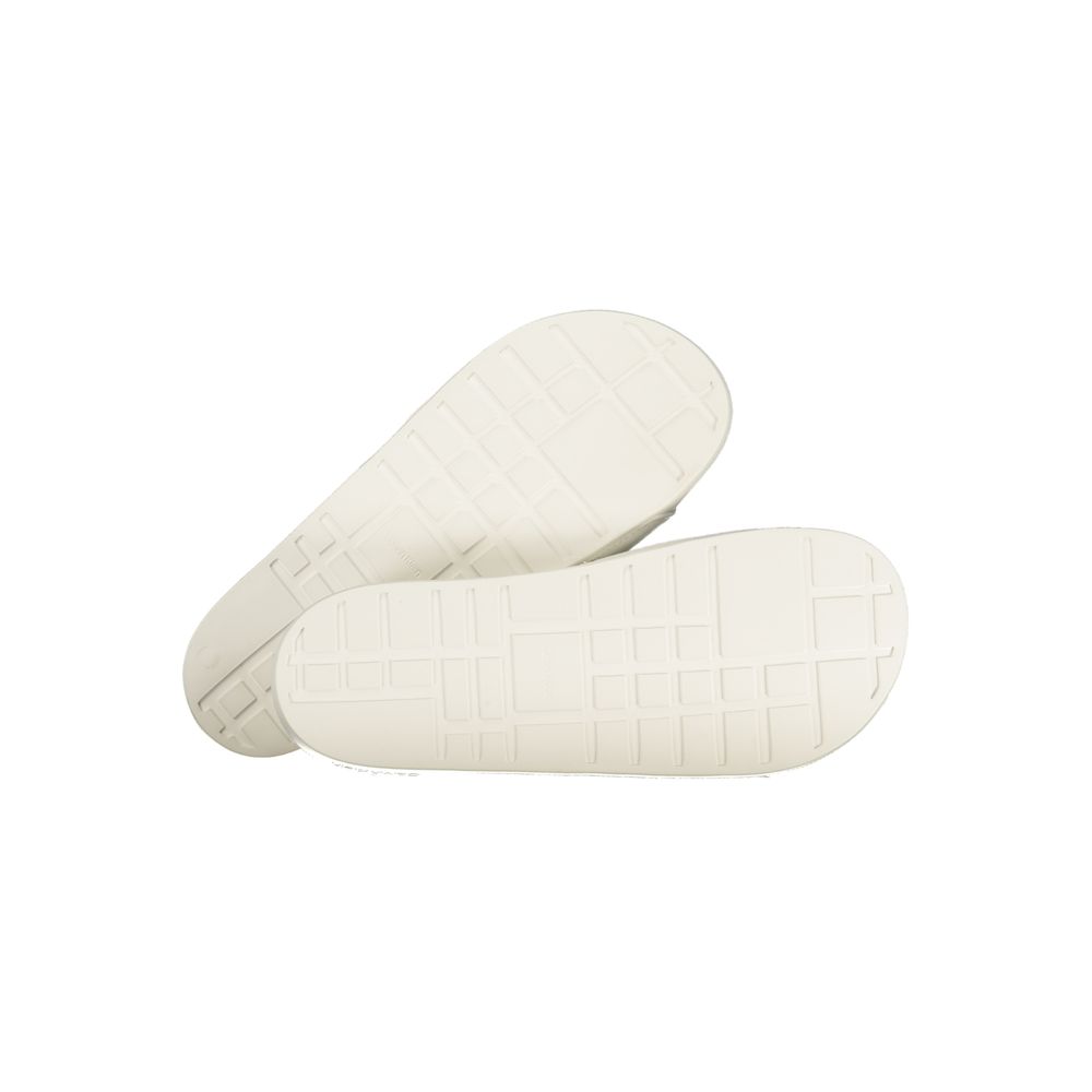 Calvin Klein White Polyurethane Men Slipper - Luxurious Comfort
