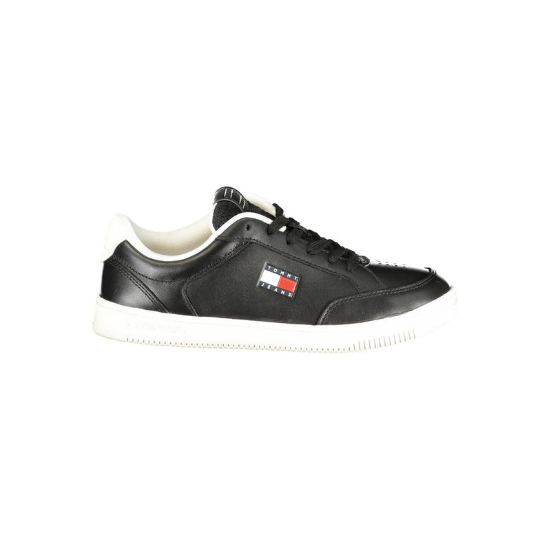 Tommy Hilfiger Black Polyurethane Men Sneaker - Stylish & Comfortable