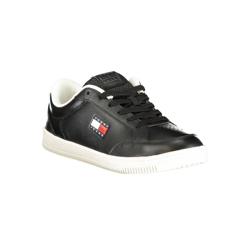 Tommy Hilfiger Black Polyurethane Men Sneaker - Stylish & Comfortable