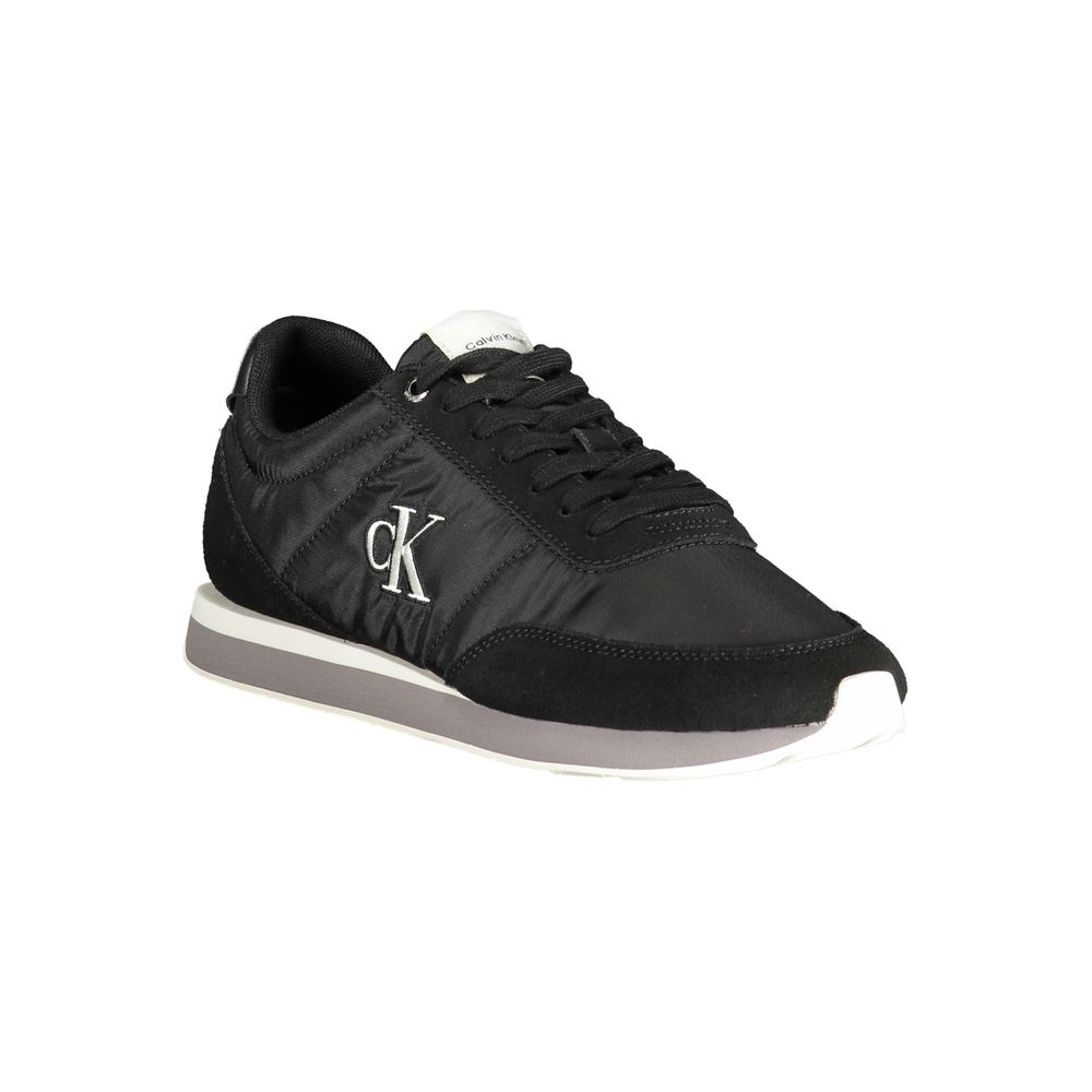 Calvin Klein Black Polyester Men Sneaker - Stylish & Sustainable