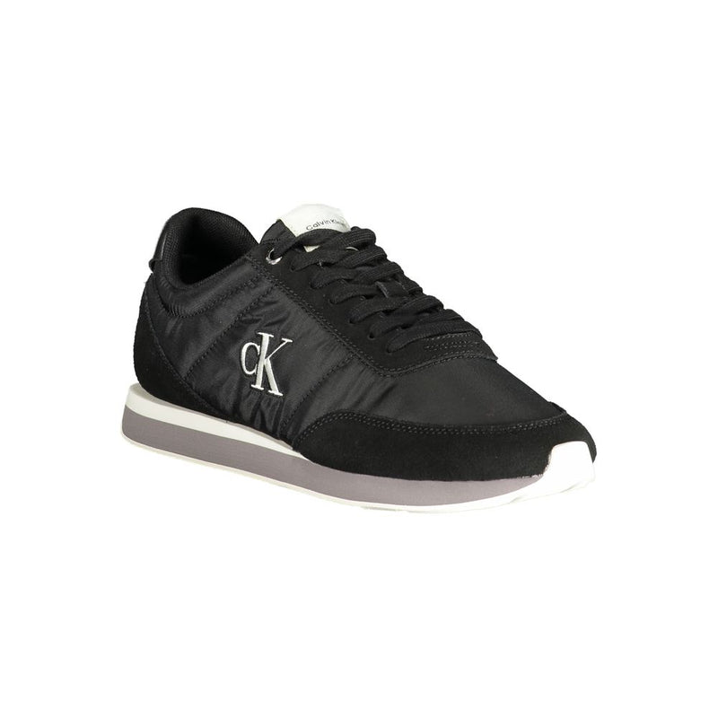 Calvin Klein Black Polyester Men Sneaker - Stylish & Sustainable