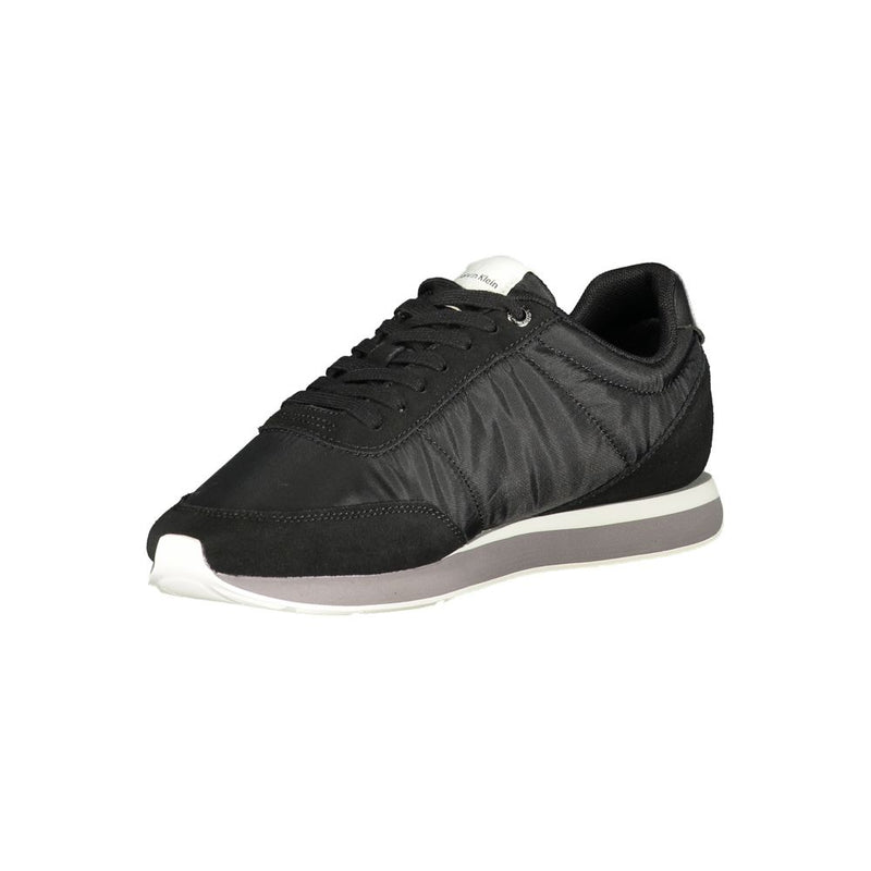 Calvin Klein Black Polyester Men Sneaker - Stylish & Sustainable