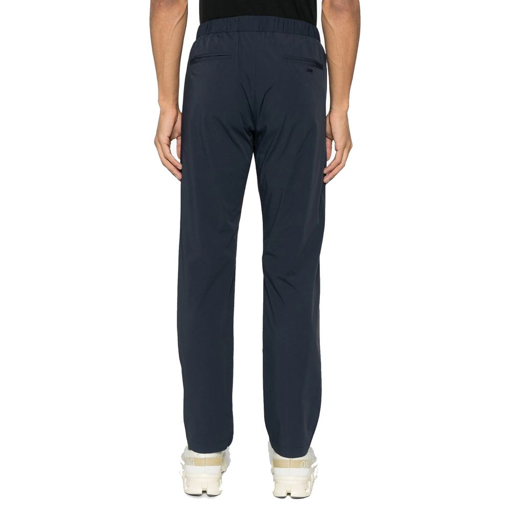 Herno Gray Elastane Athletic Pants for Men