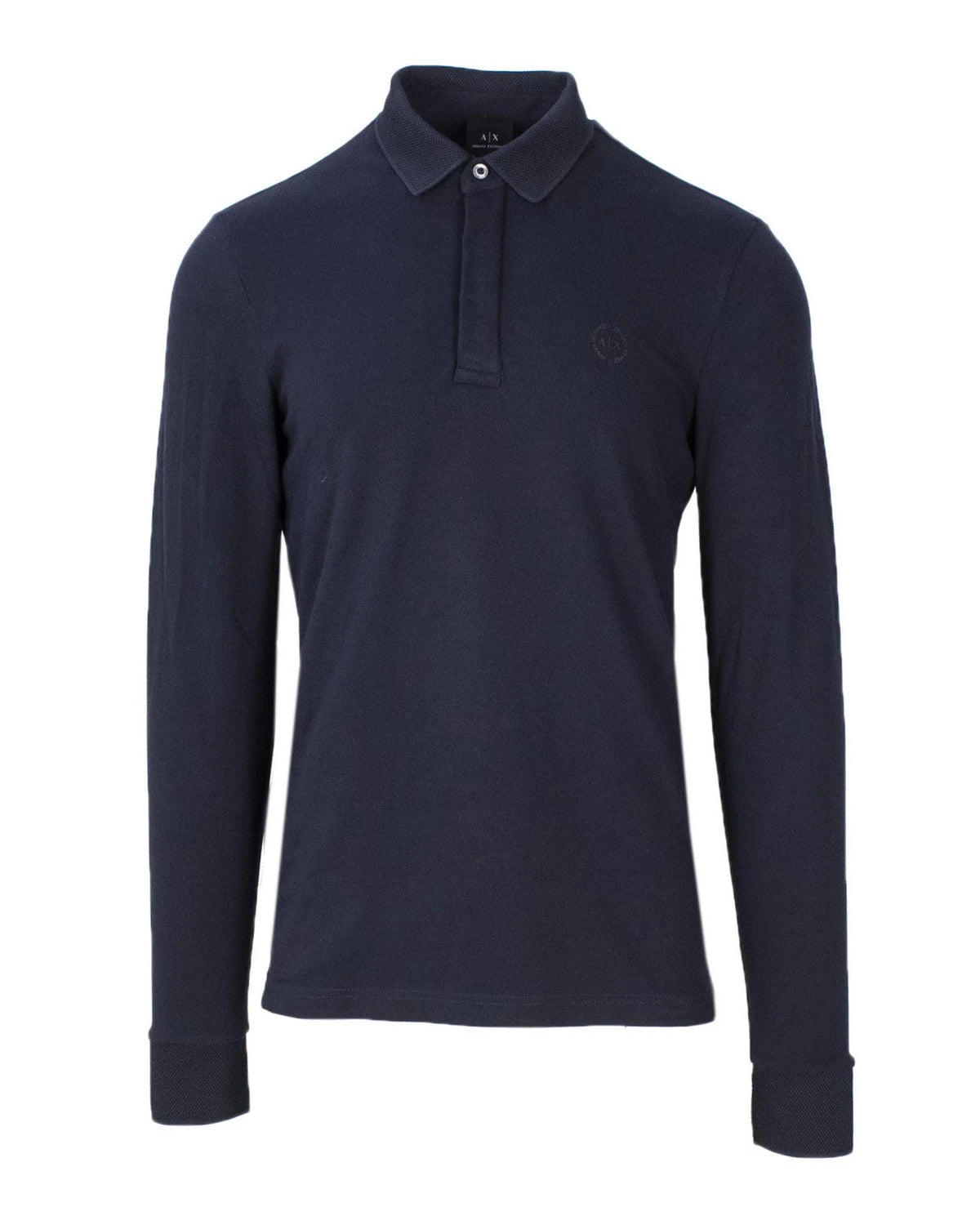 Polo en coton bleu Armani Exchange