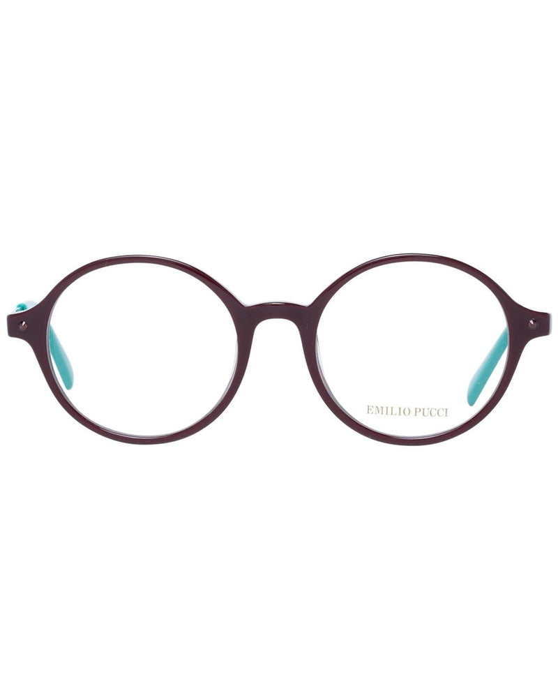 Emilio Pucci Burgundy Plastic Glasses Frames for Women
