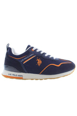 U.S. POLO ASSN. Blue Polyester Athletic Sneakers for Men