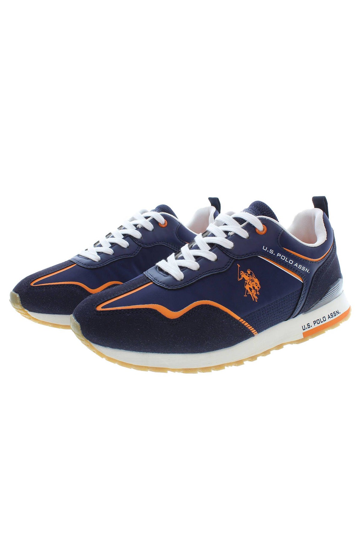 U.S. POLO ASSN. Blue Polyester Athletic Sneakers for Men