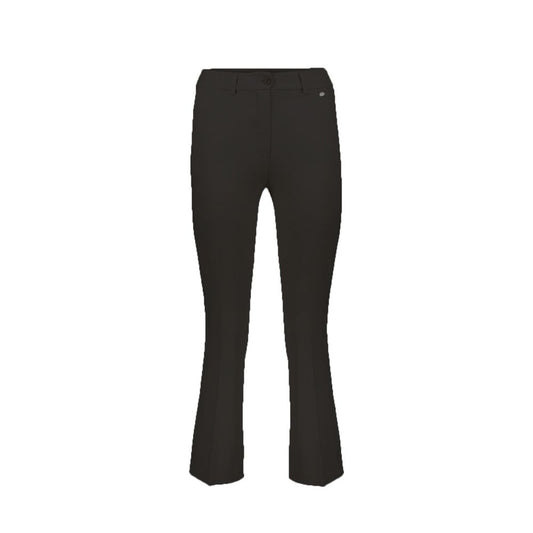 Herno Black Elastane Flared Pants for Women - Chic & Versatile