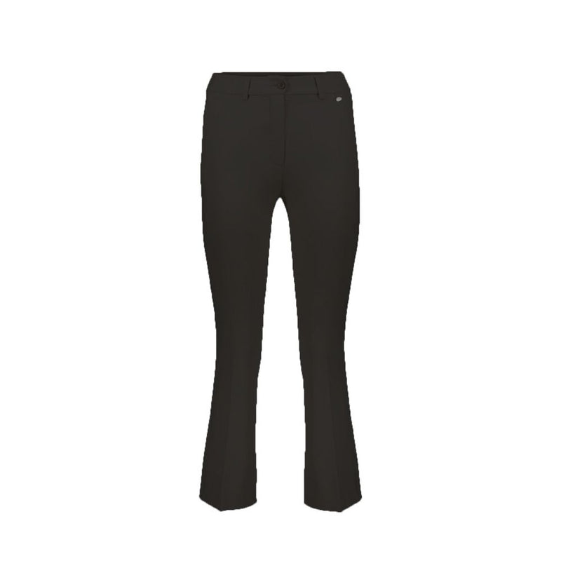 Herno Black Elastane Flared Pants for Women - Chic & Versatile