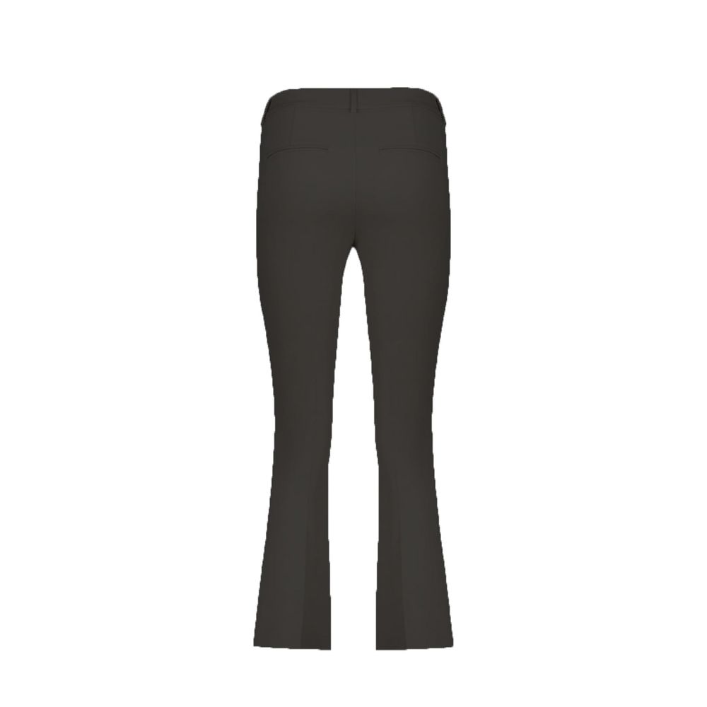 Herno Black Elastane Flared Pants for Women - Chic & Versatile