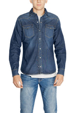 Gas Blue Denim Shirt for Men - Stylish & Comfortable