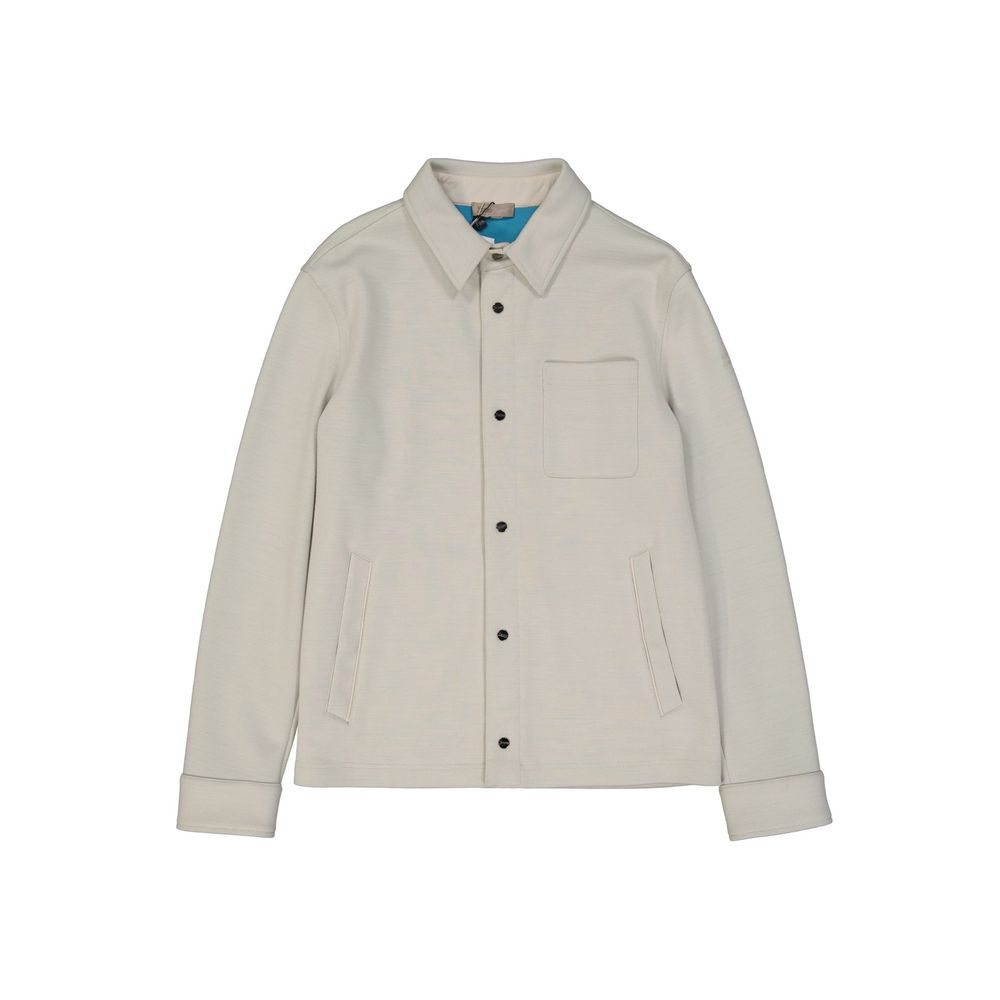 Herno Beige Polyamide Coat for Men