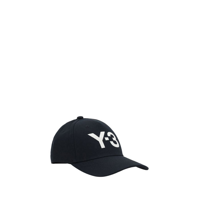 Y-3 Zwarte katoenen pet (baseballpet)