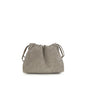 Brunello Cucinelli Gray Calf Leather Bos Taurus Shoulder Bag