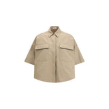 Brunello Cucinelli Beige Cotton Shortsleeve Shirt for Women