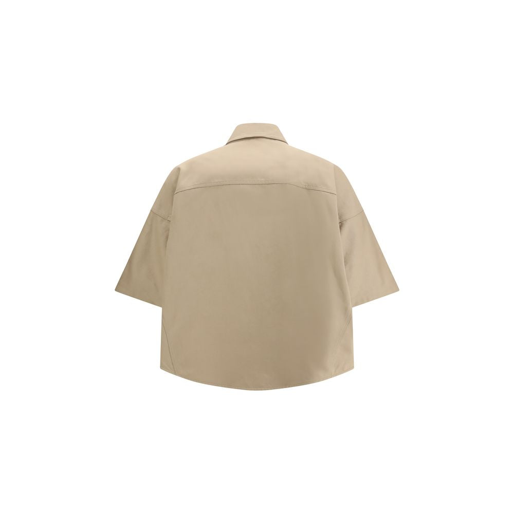 Brunello Cucinelli Beige Cotton Shortsleeve Shirt for Women