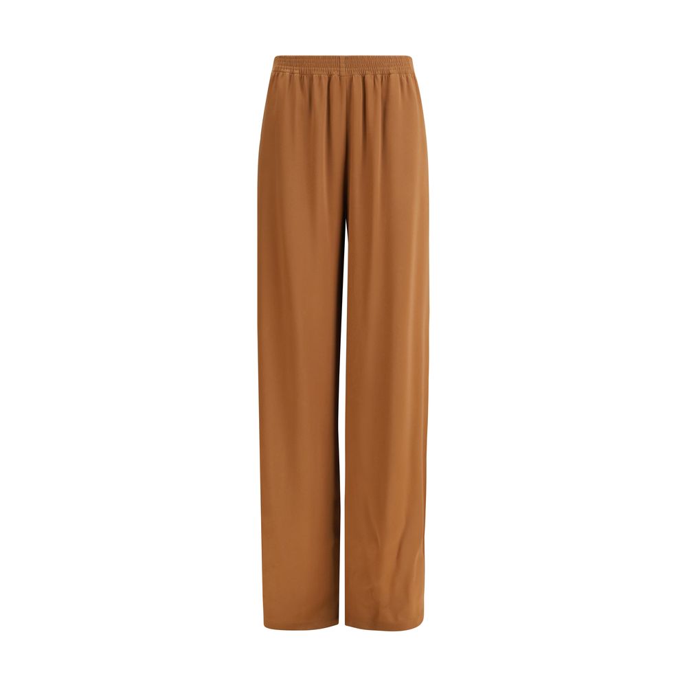 Fabiana Filippi Beige Viscose Casual Pants - Élégantes et Polyvalentes