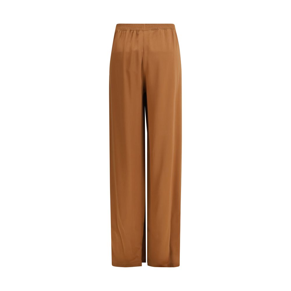 Fabiana Filippi Beige Viscose Casual Pants - Élégantes et Polyvalentes