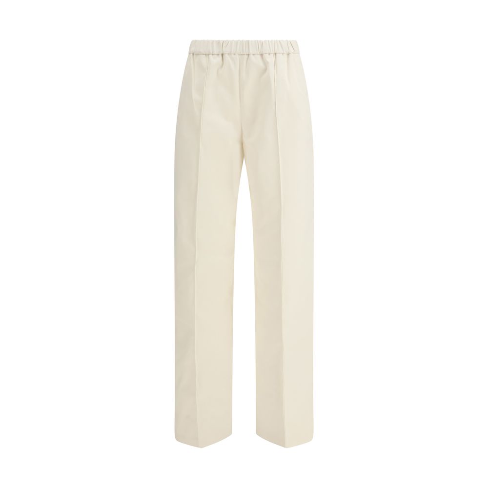 Fabiana Filippi Cream Cotton Casual Pants for Women - IT42 | L