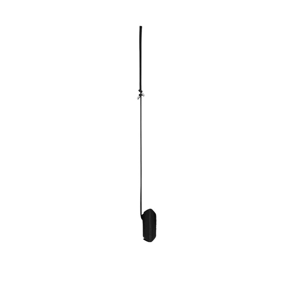 Étui pour AirPods Saint Laurent en cuir de veau noir