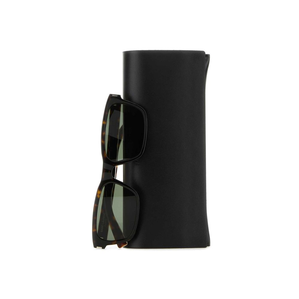 Lunettes de soleil Saint Laurent en acétate marron