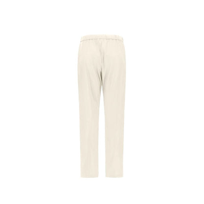 Pantalon décontracté en polyester blanc Herno