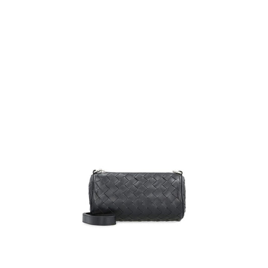 Sac bandoulière Bottega Veneta en cuir de veau noir