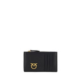 PINKO Black Calf Leather Bos Taurus Wallet - Elegant & Functional