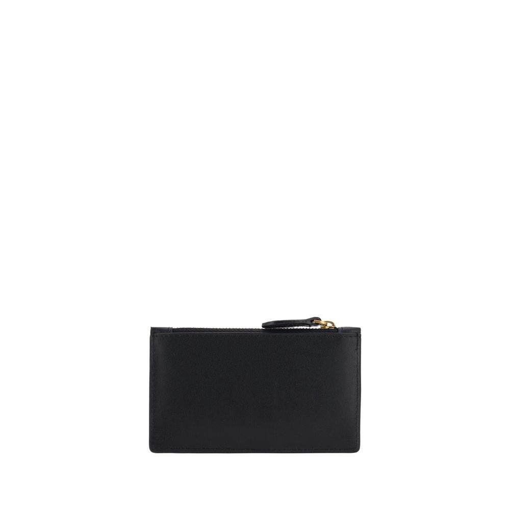 PINKO Black Calf Leather Bos Taurus Wallet - Elegant & Functional