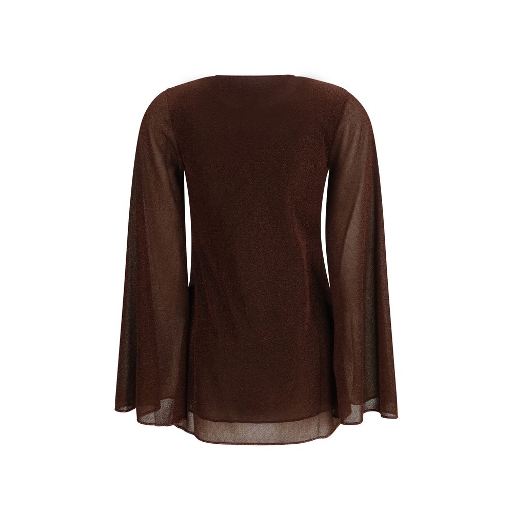 Short bermuda en polyamide marron Oséree