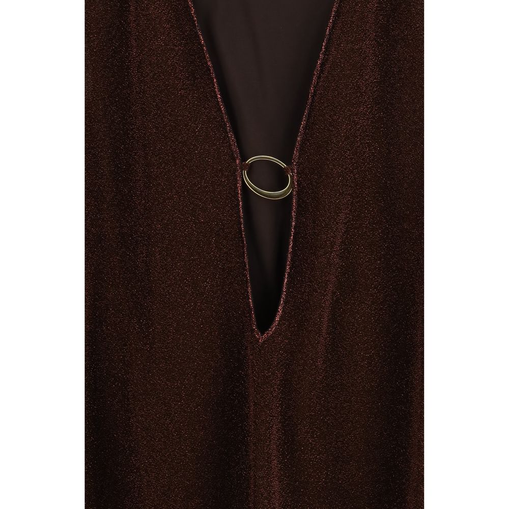 Short bermuda en polyamide marron Oséree