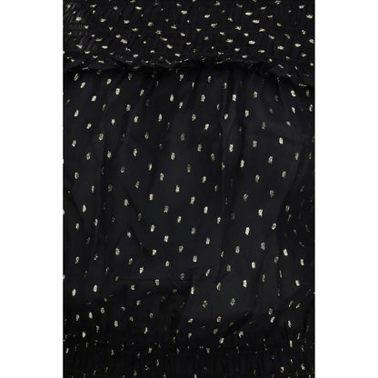 Haut en viscose noire Self-Portrait