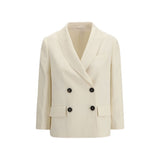 Brunello Cucinelli Beige Viscose Jacket for Women