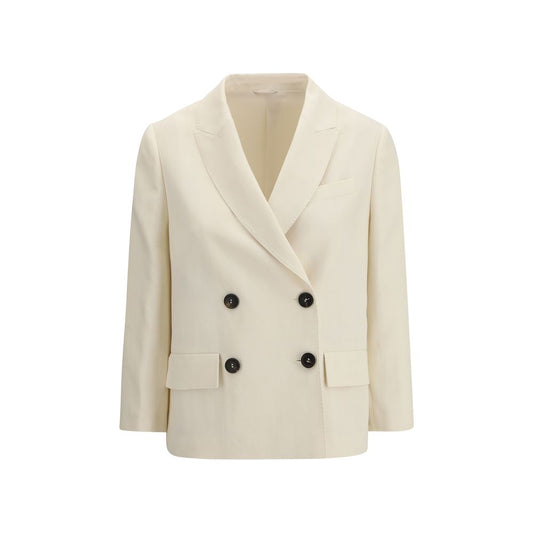 Brunello Cucinelli Beige Viscose Jacket for Women