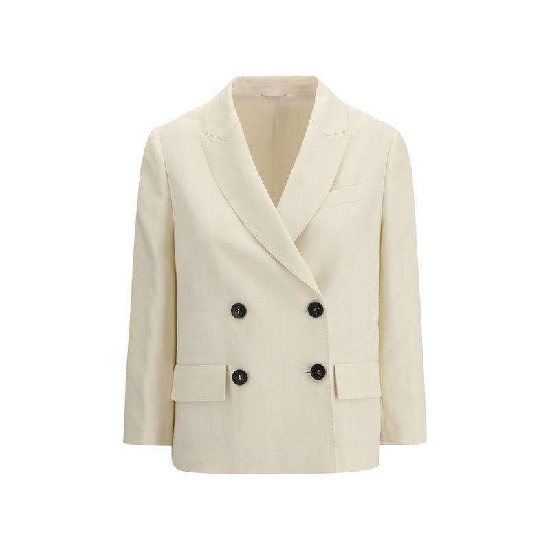 Brunello Cucinelli Beige Viscose Jacket for Women