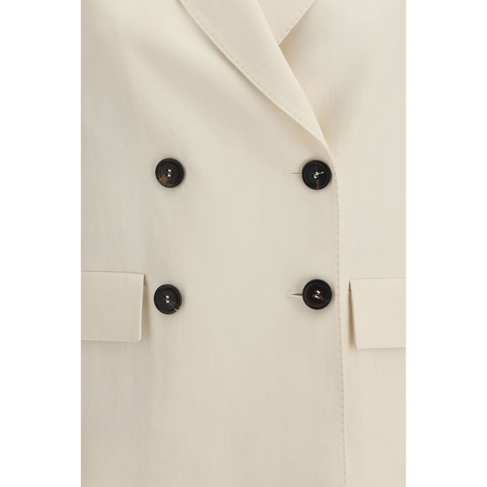 Brunello Cucinelli Beige Viscose Jacket for Women