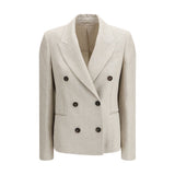 Brunello Cucinelli Beige Linen Blazer - Timeless Elegance