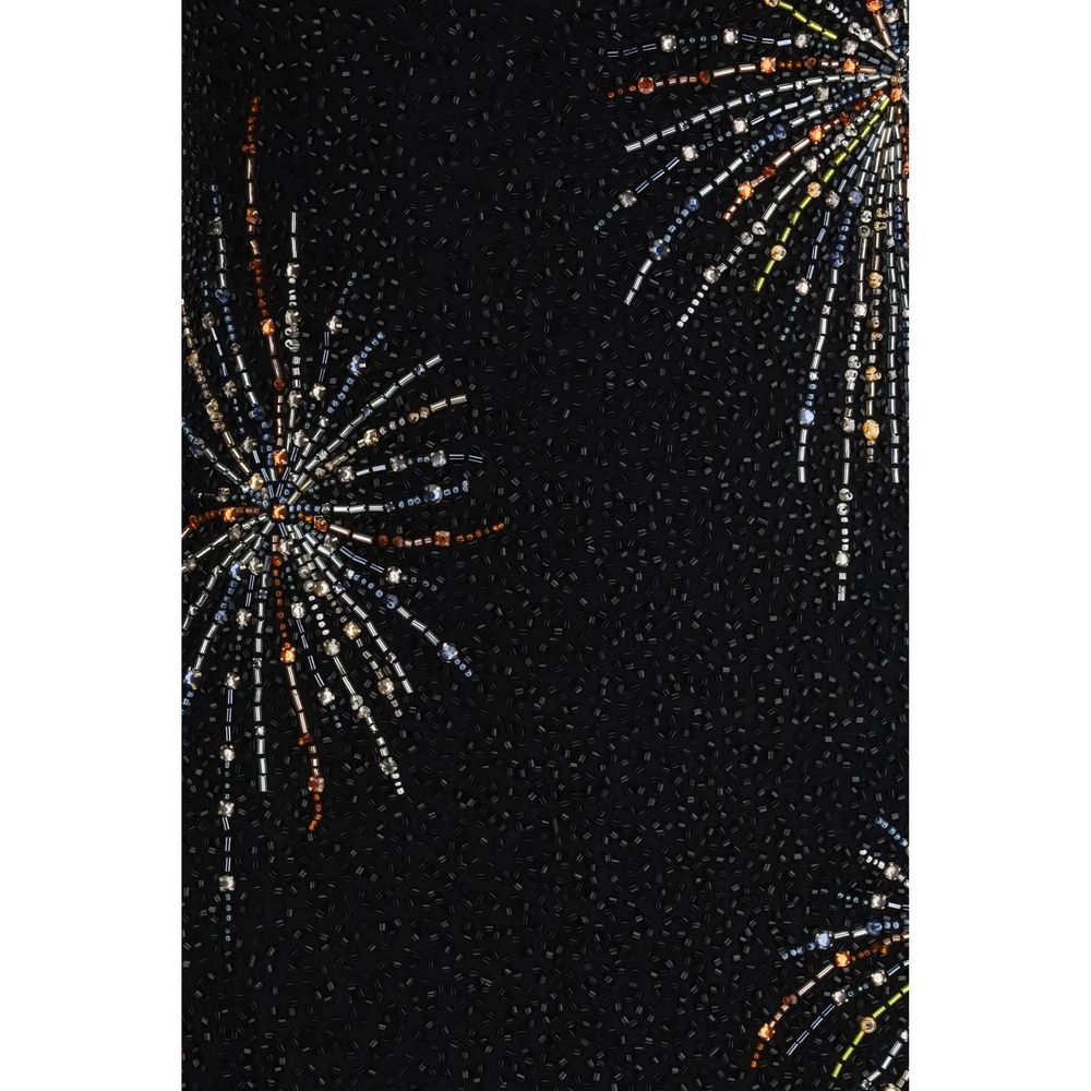 Staud Sable Dress Firework - Robe Noire en Nylon