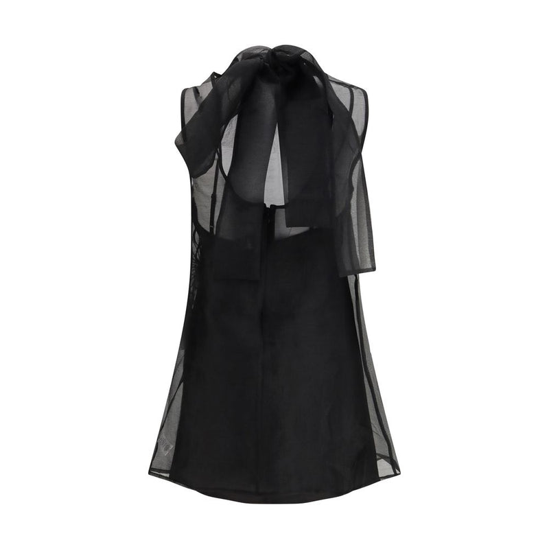 Staud Albee Black Mini Dress - Elegant Sleeveless Design
