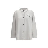 Fabiana Filippi Gray Fleece Wool Shirt - Elegant & Versatile