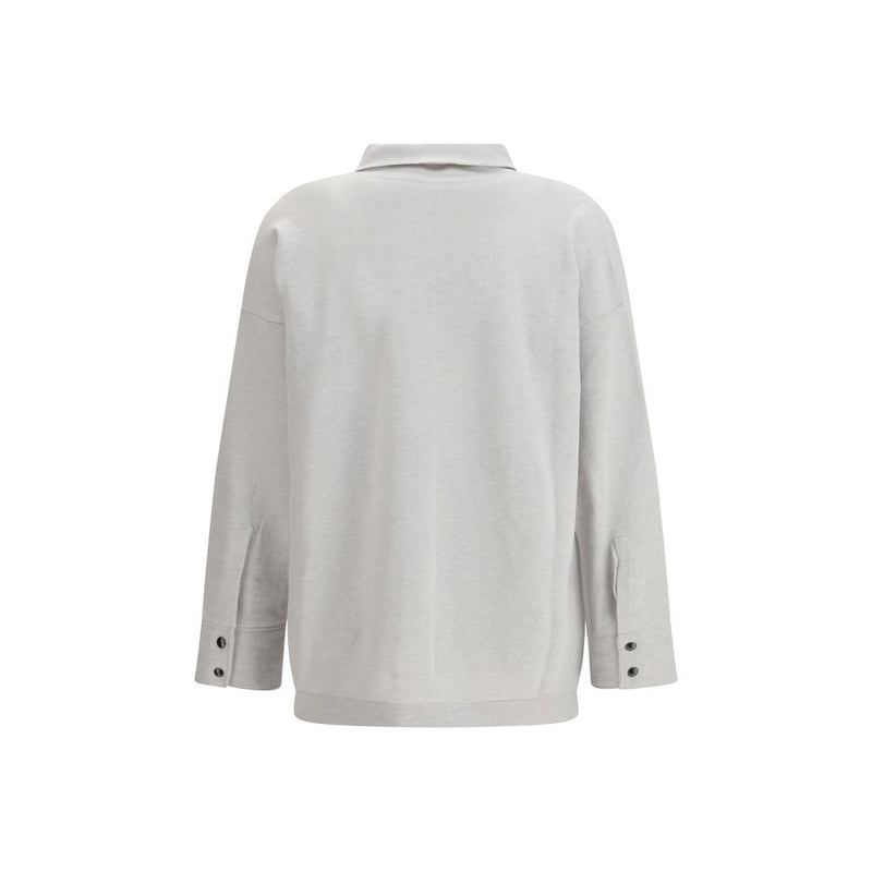 Fabiana Filippi Gray Fleece Wool Shirt - Elegant & Versatile